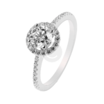 White Gold Ring in White Diamond