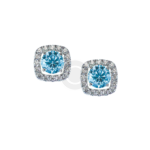 White Gold Ring Earrings in Topaz and Diamond